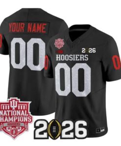 Custom Indiana Hoosiers Jersey Name, Number 2026 Glitter Vapor Stitched by My Store NCAA Football Jerseys