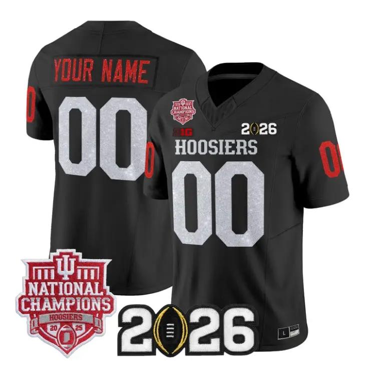 Custom Indiana Hoosiers Jersey Name, Number 2026 Glitter Vapor Stitched 1 Custom Indiana Hoosiers Jersey Name, Number 2026 Glitter Vapor Stitched by My Store NCAA Football Jerseys