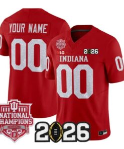 Custom Indiana Hoosiers Jersey Name, Number 2026 Glitter Vapor Stitched 9 Custom Indiana Hoosiers Jersey Name, Number 2026 Glitter Vapor Stitched by My Store NCAA Football Jerseys