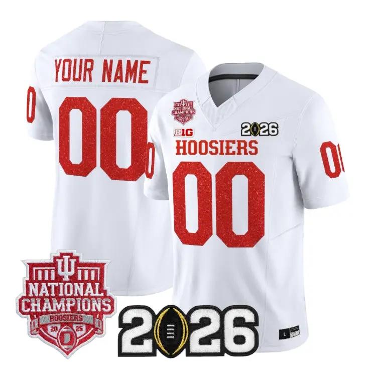 Custom Indiana Hoosiers Jersey Name, Number 2026 Glitter Vapor Stitched 5 Custom Indiana Hoosiers Jersey Name, Number 2026 Glitter Vapor Stitched by My Store NCAA Football Jerseys