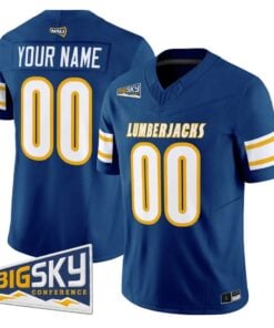 Custom Northern Arizona Lumberjacks Jersey Name, Number 2026 Stitched by My Store NCAA Football Jerseys