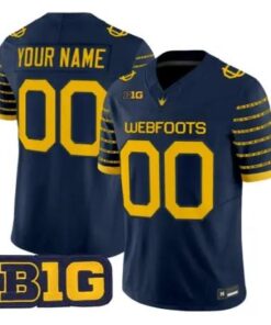 Custom Oregon Ducks Jersey 1916 Throwback Vapor Limited Stitched by My Store NCAA Football Jerseys