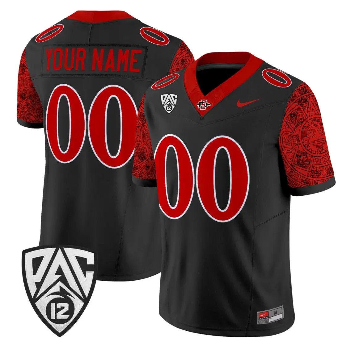 Custom San Diego State Aztecs Jersey Name, Number 2026 Vapor Stitched 1 Custom San Diego State Aztecs Jersey Name, Number 2026 Vapor Stitched by My Store NCAA Football Jerseys