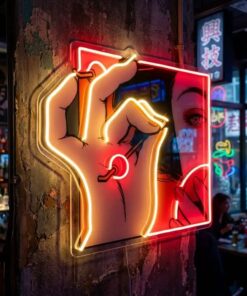 DSC00915_1a4c6c47-7c93-4cc1-b147-471434412a89 - Malcom Terry Geisha Girl LED Neon Sign Light Pop Art by VN339
