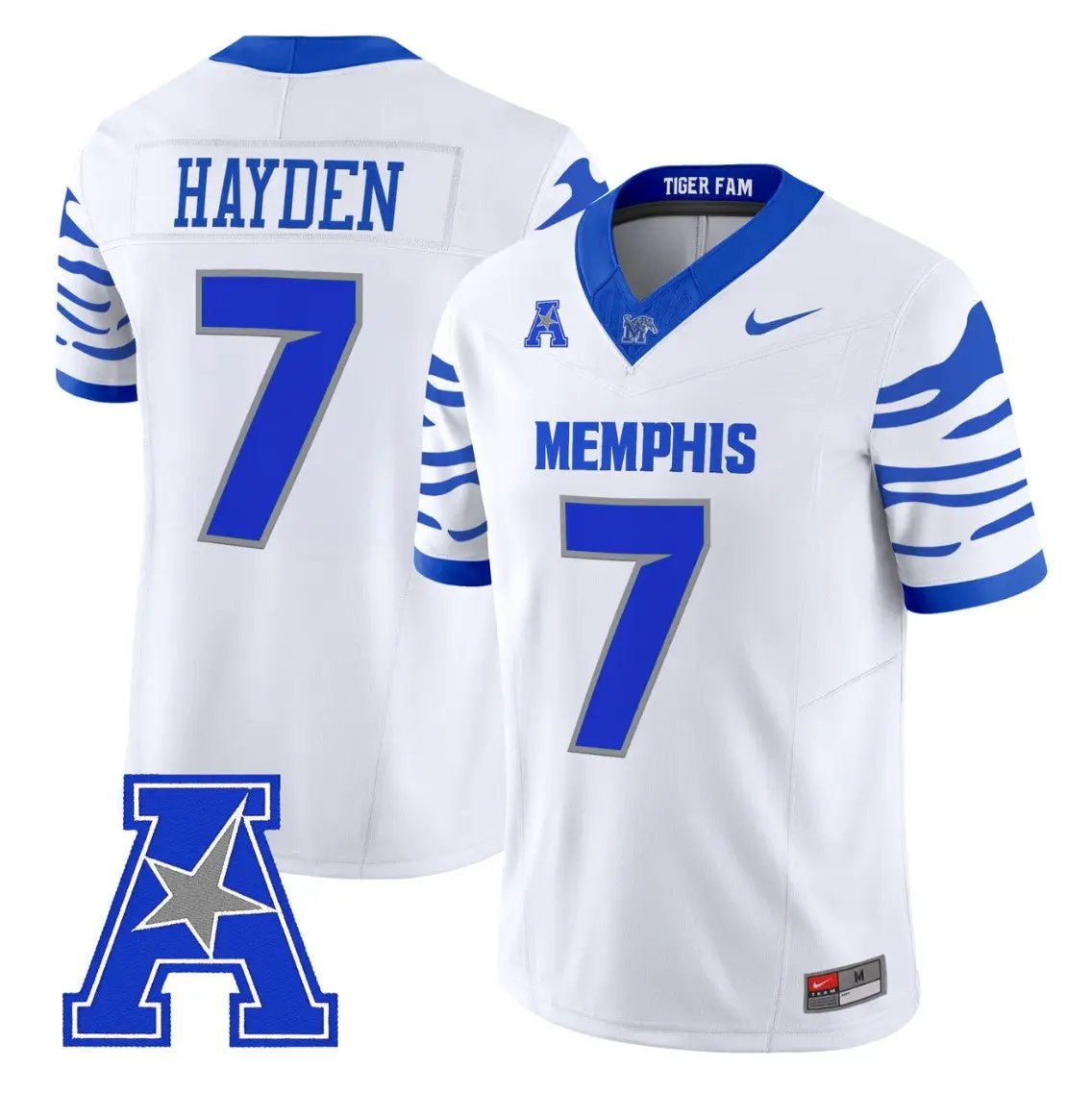 Dallan Hayden Jersey #7 Memphis Tigers 2026 Vapor Limited All Stitched by My Store NCAA Football Jerseys