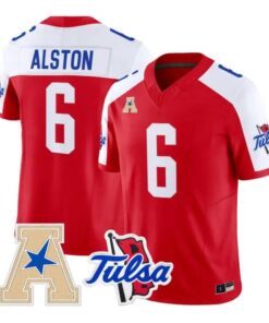 Damari Alston Jersey #6 Tulsa Golden Hurricane 2026 Limited Stitched by My Store NCAA Football Jerseys