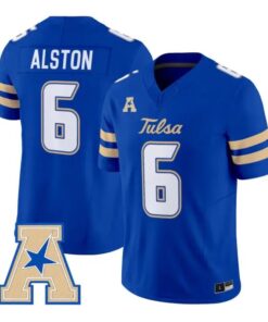 Damari Alston Jersey #6 Tulsa Golden Hurricane 2026 Limited Stitched 9 Damari Alston Jersey #6 Tulsa Golden Hurricane 2026 Limited Stitched by My Store NCAA Football Jerseys
