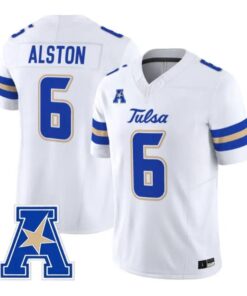 Damari Alston Jersey #6 Tulsa Golden Hurricane 2026 Limited Stitched 10 Damari Alston Jersey #6 Tulsa Golden Hurricane 2026 Limited Stitched by My Store NCAA Football Jerseys