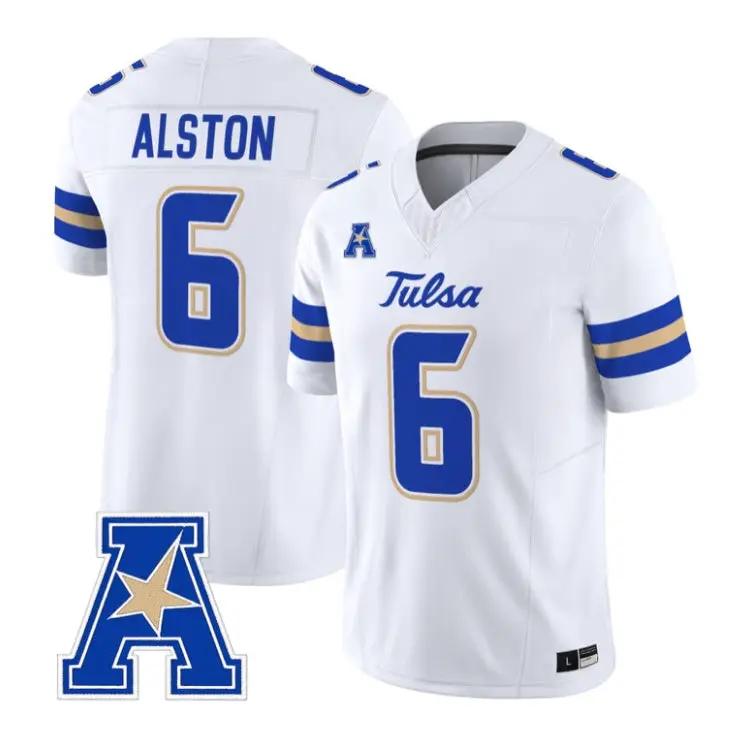 Damari Alston Jersey #6 Tulsa Golden Hurricane 2026 Limited Stitched 5 Damari Alston Jersey #6 Tulsa Golden Hurricane 2026 Limited Stitched by My Store NCAA Football Jerseys