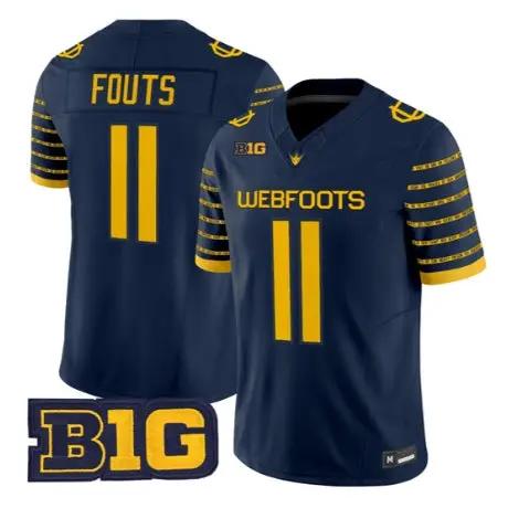 Dan Fouts Jersey #11 Oregon Ducks 1916 Throwback 2026 Stitched by My Store NCAA Football Jerseys