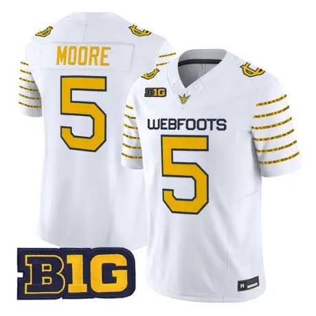 Dante Moore Jersey #5 Oregon Ducks 1916 Throwback 2026 Stitched 2 Dante Moore Jersey #5 Oregon Ducks 1916 Throwback 2026 Stitched by My Store NCAA Football Jerseys