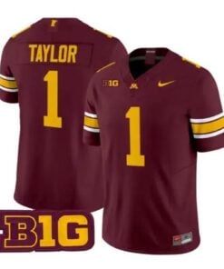 Darius Taylor Jersey #1 Minnesota Golden Gophers 2026 Stitched by My Store NCAA Football Jerseys