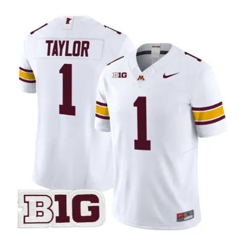 Darius Taylor Jersey #1 Minnesota Golden Gophers 2026 Stitched by My Store NCAA Football Jerseys