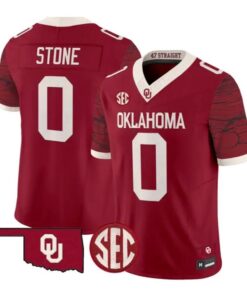 David Stone Jesey #0 Oklahoma Sooners 2026 Rough Rider Vapor Stitched by My Store NCAA Football Jerseys
