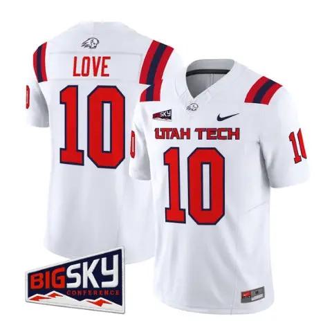 Daylen Love Jersey #10 Utah Tech Trailblazers 2026 All Stitched 2 Daylen Love Jersey #10 Utah Tech Trailblazers 2026 All Stitched by My Store NCAA Football Jerseys