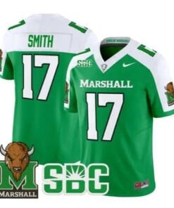 Daytione Smith Jersey #17 Marshall Thundering Herd Stitched 8 Daytione Smith Jersey #17 Marshall Thundering Herd Stitched by My Store NCAA Football Jerseys