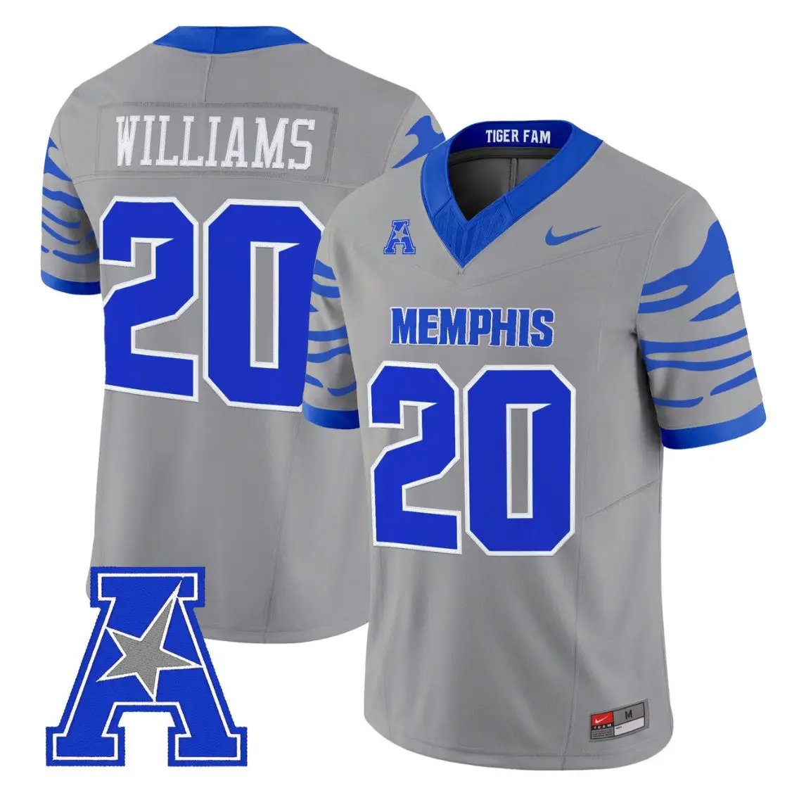 DeAngelo Williams Jersey #20 Memphis Tigers 2026 Vapor Limited Stitched 2 DeAngelo Williams Jersey #20 Memphis Tigers 2026 Vapor Limited Stitched by My Store NCAA Football Jerseys