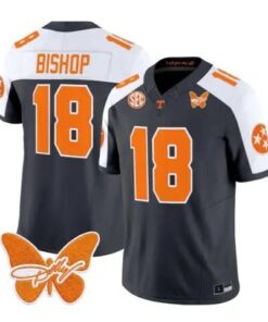 DeSean Bishop Jersey #18 Tennessee Volunteers 2026 Stitched by My Store NCAA Football Jerseys