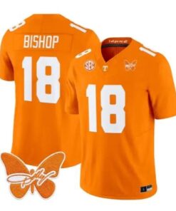 DeSean Bishop Jersey #18 Tennessee Volunteers 2026 Stitched by My Store NCAA Football Jerseys