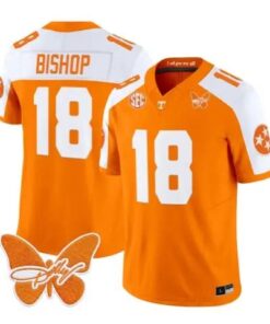 DeSean Bishop Jersey #18 Tennessee Volunteers 2026 Stitched by My Store NCAA Football Jerseys