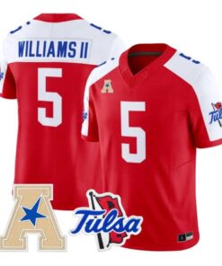 Dexter Williams II Jersey #5 Tulsa Golden Hurricane 2026 All Stitched by My Store NCAA Football Jerseys