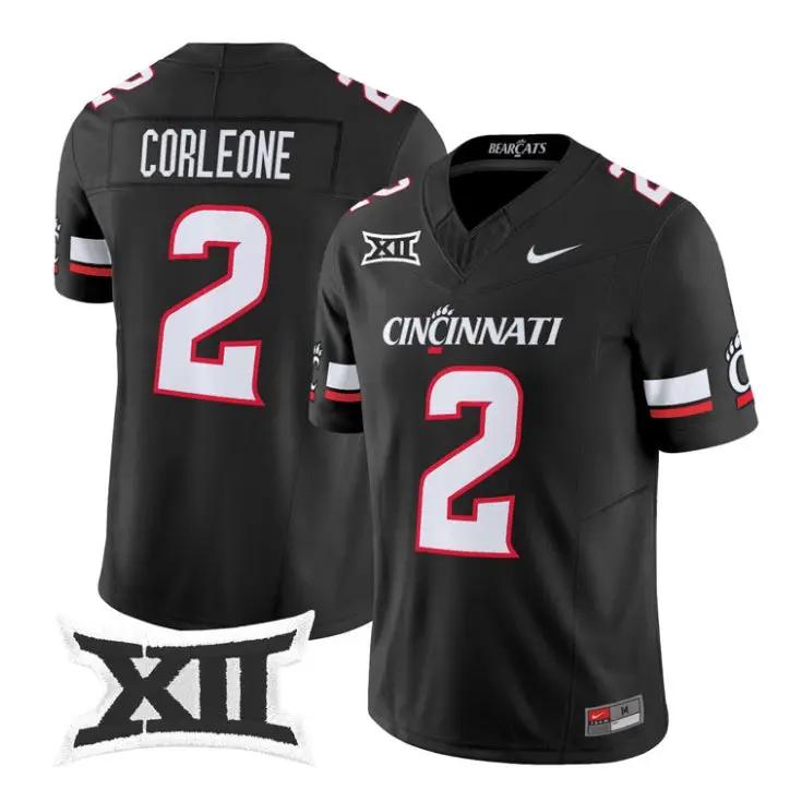 Dontay Corleone Jersey #2 Cincinnati Bearcats 2026 Vapor Limited Stitched by My Store NCAA Football Jerseys