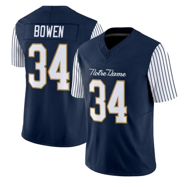 Drayk Bowen Jersey #34 Notre Dame Fighting Irish 2018 Shamrock Series Stitched 1 Drayk Bowen Jersey #34 Notre Dame Fighting Irish 2018 Shamrock Series Stitched by My Store NCAA Football Jerseys