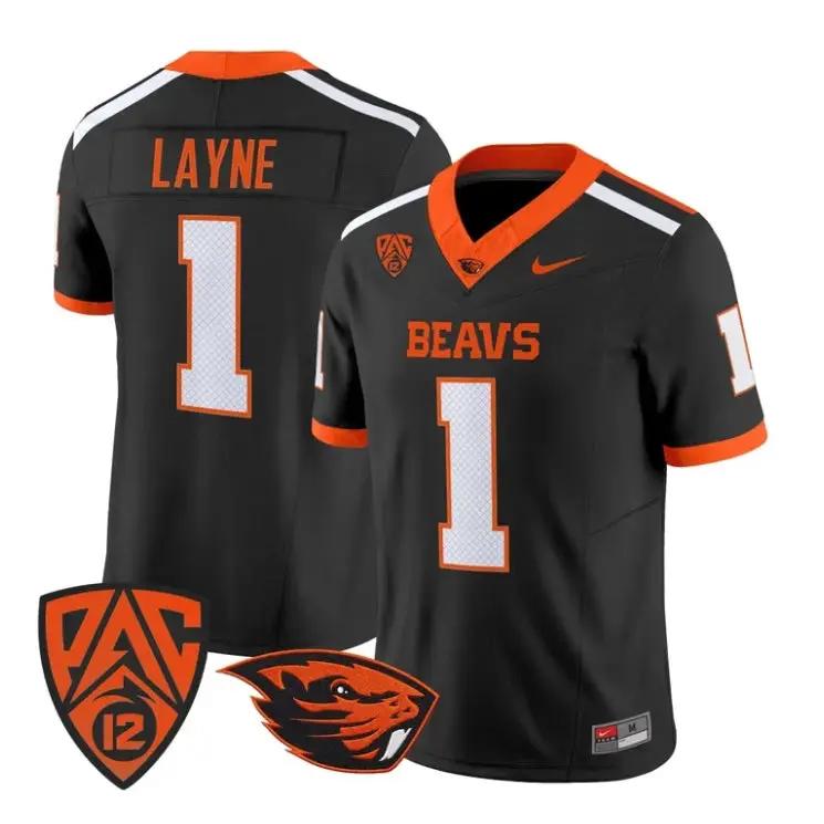 Dylan Layne Jersey #1 Oregon State Beavers 2026 Vapor All Stitched 2 Dylan Layne Jersey #1 Oregon State Beavers 2026 Vapor All Stitched by My Store NCAA Football Jerseys