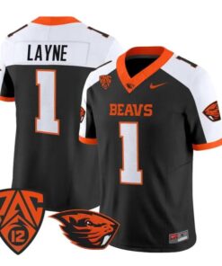 Dylan Layne Jersey #1 Oregon State Beavers 2026 Vapor All Stitched by My Store NCAA Football Jerseys