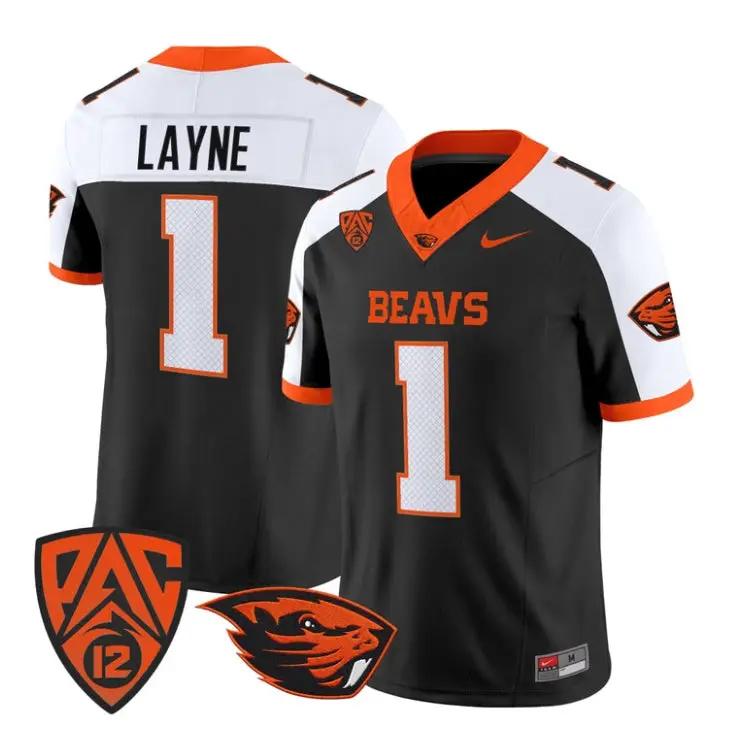 Dylan Layne Jersey #1 Oregon State Beavers 2026 Vapor All Stitched 1 Dylan Layne Jersey #1 Oregon State Beavers 2026 Vapor All Stitched by My Store NCAA Football Jerseys