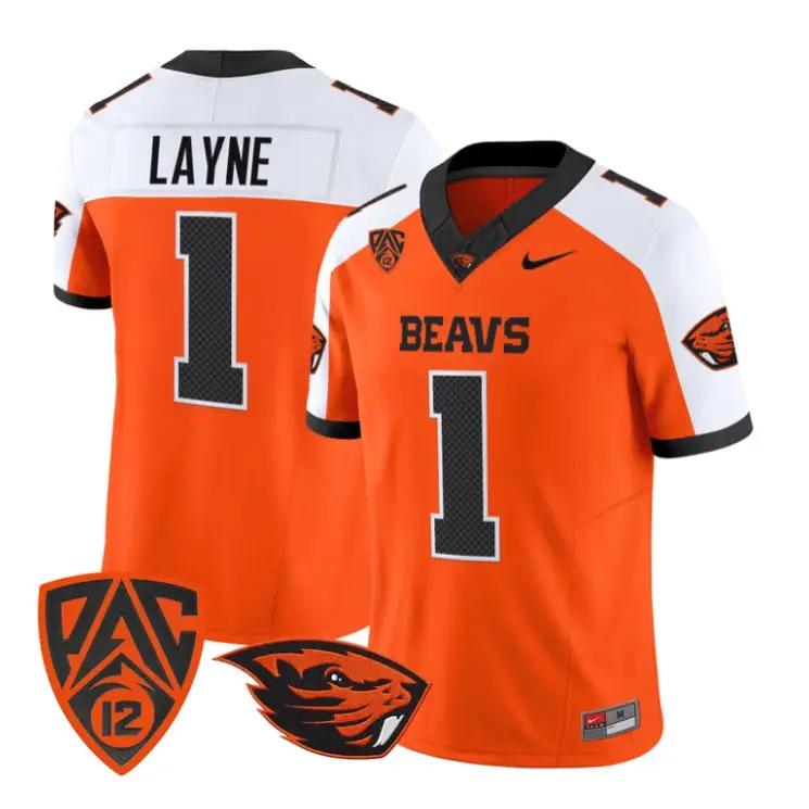 Dylan Layne Jersey #1 Oregon State Beavers 2026 Vapor All Stitched 3 Dylan Layne Jersey #1 Oregon State Beavers 2026 Vapor All Stitched by My Store NCAA Football Jerseys