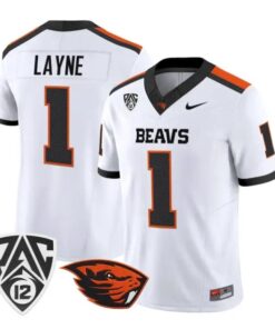 Dylan Layne Jersey #1 Oregon State Beavers 2026 Vapor All Stitched 10 Dylan Layne Jersey #1 Oregon State Beavers 2026 Vapor All Stitched by My Store NCAA Football Jerseys