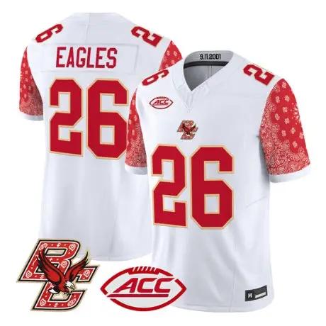 Eagles Jersey #26 Boston College Eagles Red Bandanna 2026 All Stitched 1 Eagles Jersey #26 Boston College Eagles Red Bandanna 2026 All Stitched by My Store NCAA Football Jerseys