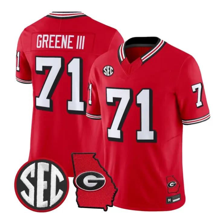 Earnest Greene III Jersey #71 Georgia Bulldogs 1995 Throwback 2026 All Stitched 1 Earnest Greene III Jersey #71 Georgia Bulldogs 1995 Throwback 2026 All Stitched by My Store NCAA Football Jerseys