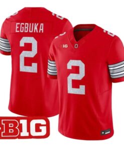 Emeka Egbuka Jersey #2 Ohio State Buckeyes Glitter Vapor All Stitched by My Store NCAA Football Jerseys