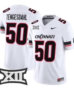 Evan Tengesdahl Jersey #50 Cincinnati Bearcats 2026 Vapor Limited Stitched 6 Evan Tengesdahl Jersey #50 Cincinnati Bearcats 2026 Vapor Limited Stitched by My Store NCAA Football Jerseys