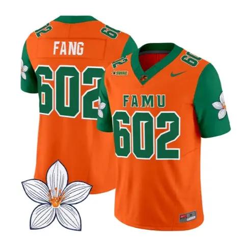 FANG Jersey #602 Florida A&M Rattlers Orange Blossom Classic Stitched 1 FANG Jersey #602 Florida A&M Rattlers Orange Blossom Classic Stitched by My Store NCAA Football Jerseys