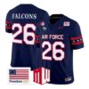 Falcons Jersey #26 Air Force Falcons 2026 Freedom 250 Vapor Stitched - Malcom Terry Falcons Jersey #26 Air Force Falcons 2026 Freedom 250 Vapor Stitched