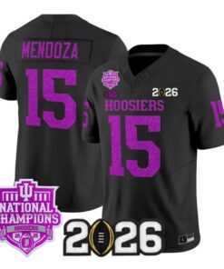 Fernando Mendoza Jersey #15 Indiana Hoosiers 2026 Glitter Stitched by My Store NCAA Football Jerseys