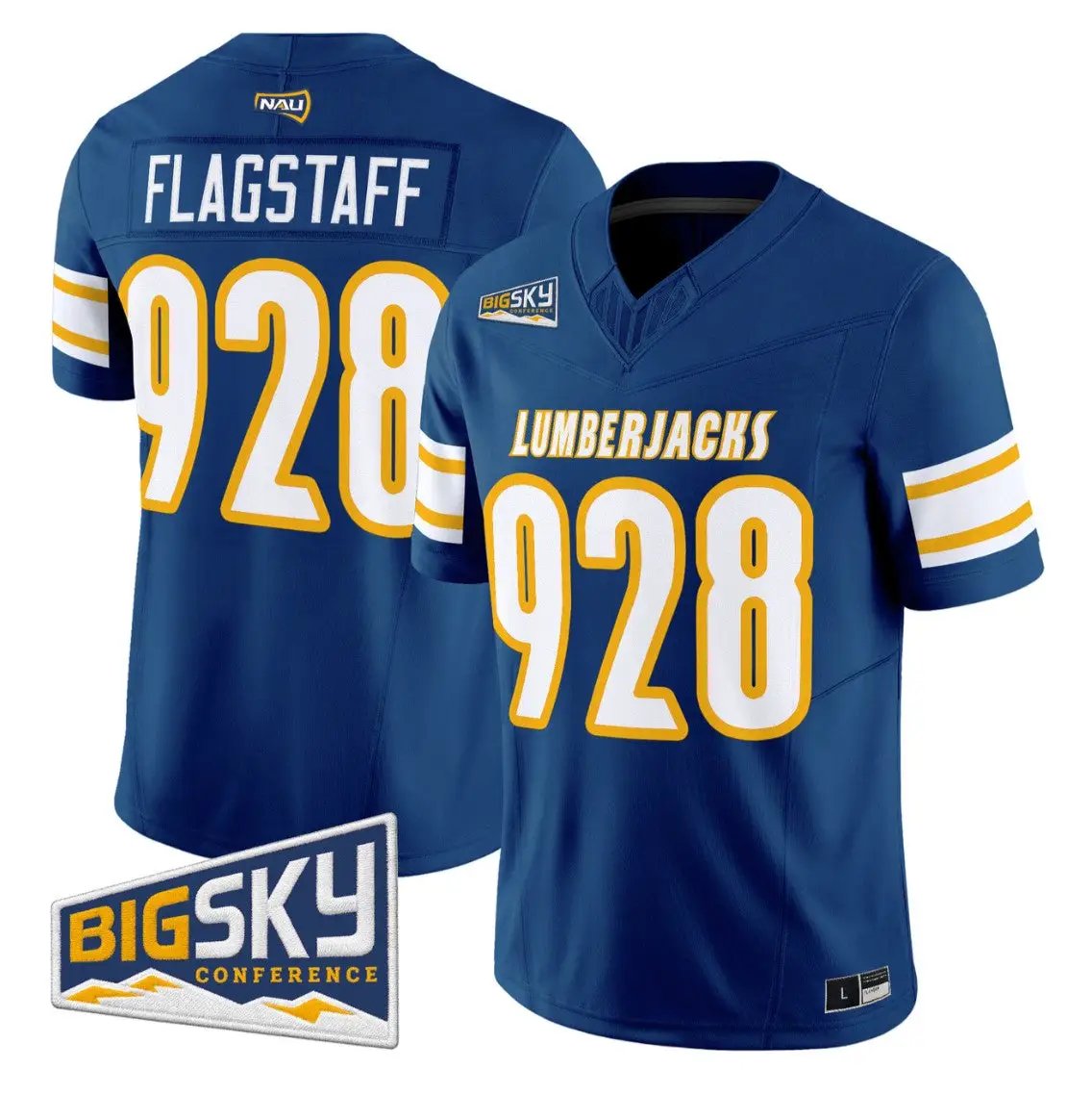 Flagstaff Jersey #928 Northern Arizona Lumberjacks 2026 Vapor Stitched 2 Flagstaff Jersey #928 Northern Arizona Lumberjacks 2026 Vapor Stitched by My Store NCAA Football Jerseys