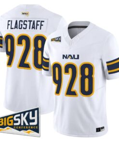Flagstaff Jersey #928 Northern Arizona Lumberjacks 2026 Vapor Stitched 6 Flagstaff Jersey #928 Northern Arizona Lumberjacks 2026 Vapor Stitched by My Store NCAA Football Jerseys
