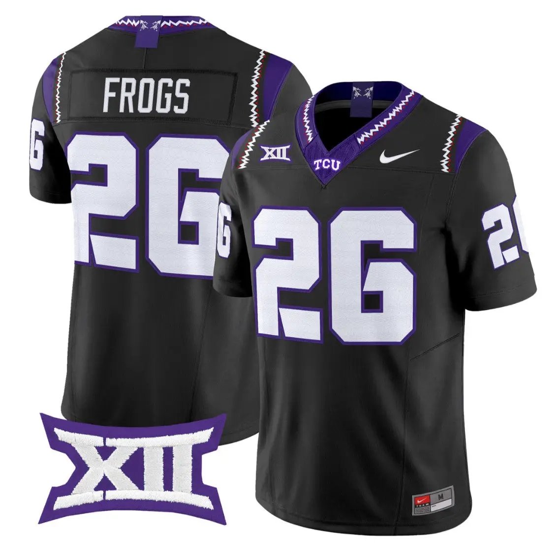 Frogs Jersey #26 TCU Horned Frogs 2026 Vapor Limited Stitched 1 Frogs Jersey #26 TCU Horned Frogs 2026 Vapor Limited Stitched by My Store NCAA Football Jerseys