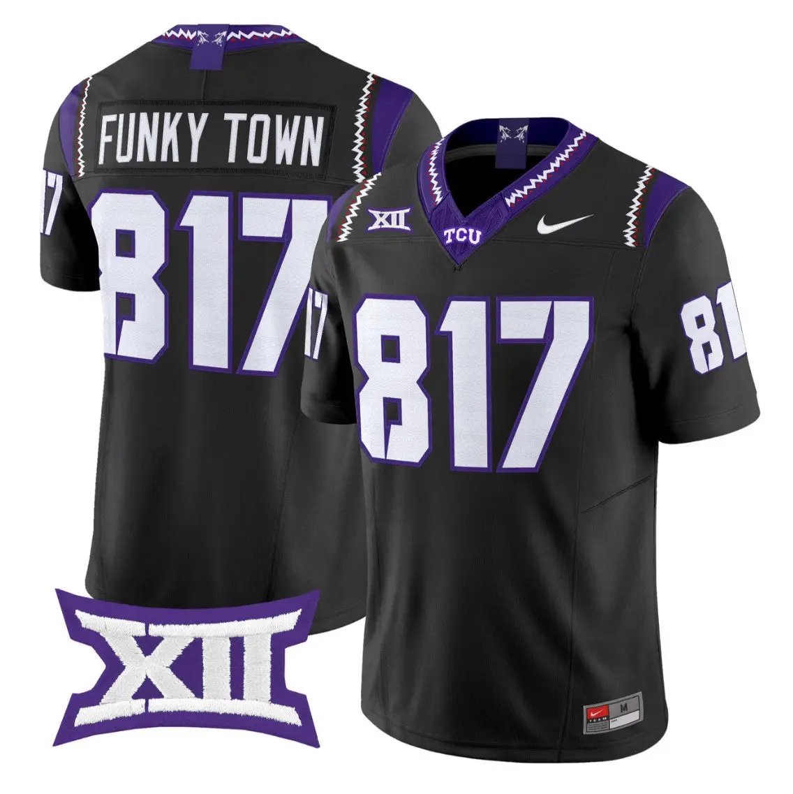 Funky Town Jersey #817 TCU Horned Frogs 2026 Vapor Limited Football Stitched 1 Funky Town Jersey #817 TCU Horned Frogs 2026 Vapor Limited Football Stitched by My Store NCAA Football Jerseys
