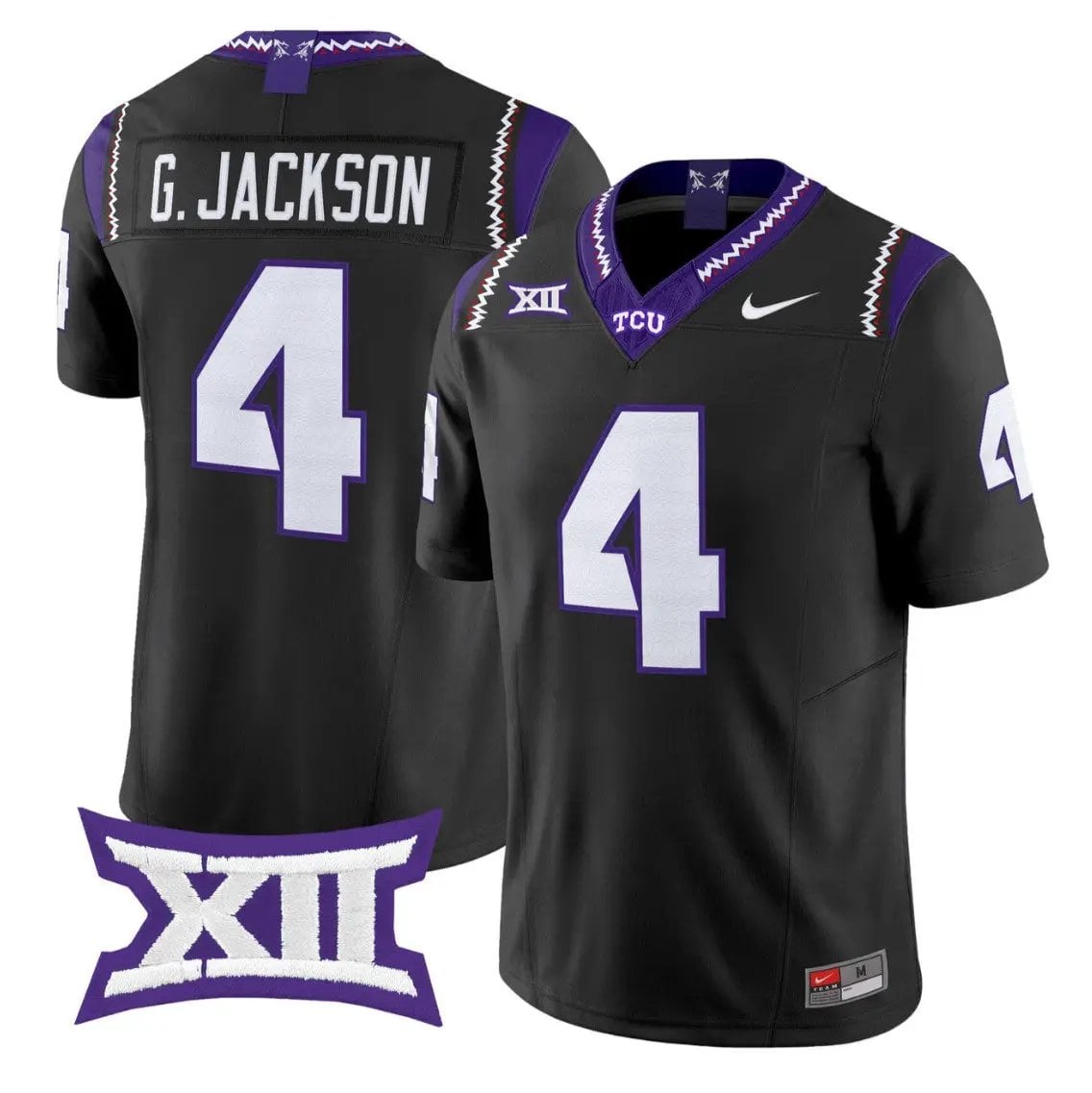Gil Jackson Jr Jersey #4 TCU Horned Frogs 2026 Vapor Limited Football Stitched 1 Gil Jackson Jr Jersey #4 TCU Horned Frogs 2026 Vapor Limited Football Stitched by My Store NCAA Football Jerseys