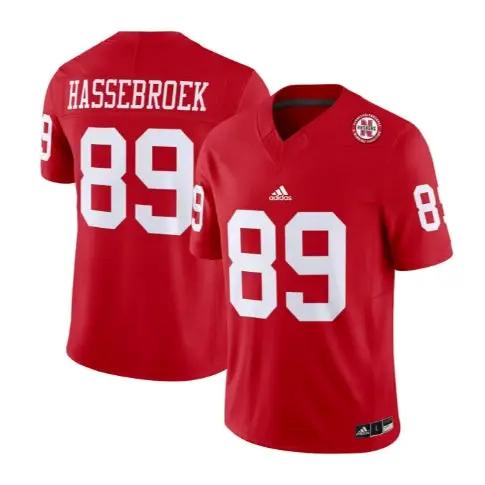 Hassebroek Jersey #89 Nebraska Huskers Vapor Limited All Stitched Red 1 Hassebroek Jersey #89 Nebraska Huskers Vapor Limited All Stitched Red by My Store NCAA Football Jerseys