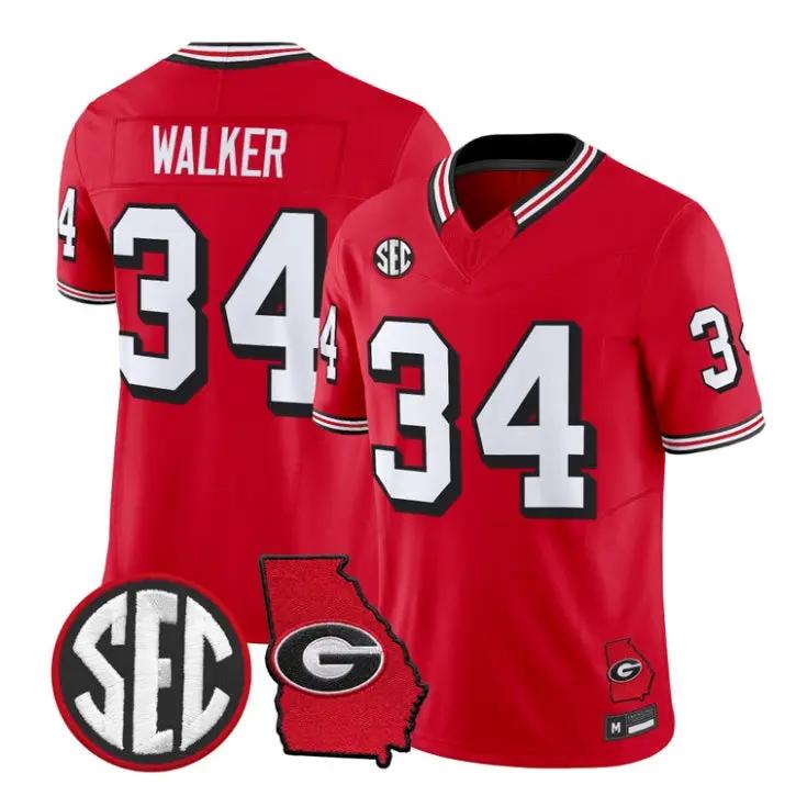 Herschel Walker Jersey #34 Georgia Bulldogs 1995 Throwback 2026 Vapor Stitched 1 Herschel Walker Jersey #34 Georgia Bulldogs 1995 Throwback 2026 Vapor Stitched by My Store NCAA Football Jerseys