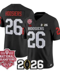 Hoosiers Jersey #26 Indiana Hoosiers 2026 Glitter Limited All Stitched 8 Hoosiers Jersey #26 Indiana Hoosiers 2026 Glitter Limited All Stitched by My Store NCAA Football Jerseys