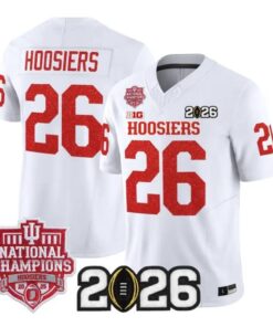 Hoosiers Jersey #26 Indiana Hoosiers 2026 Glitter Limited All Stitched 10 Hoosiers Jersey #26 Indiana Hoosiers 2026 Glitter Limited All Stitched by My Store NCAA Football Jerseys