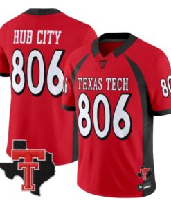 Hub City Jersey #806 Texas Tech Red Raiders 2026 Texas Patch All Stitched by My Store NCAA Football Jerseys