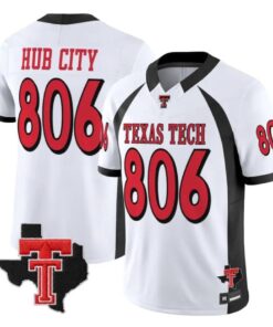 Hub City Jersey #806 Texas Tech Red Raiders 2026 Texas Patch All Stitched 4 Hub City Jersey #806 Texas Tech Red Raiders 2026 Texas Patch All Stitched by My Store NCAA Football Jerseys